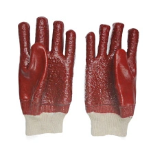 PVC glove heavy duty terry toweling linning